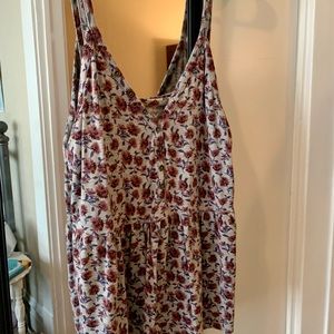 AE Soft & Sexy Floral Peplum Tank